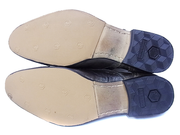 実際に弊社で買取させて頂いたアルフレッドバニスター ジップ付き レザーシューズ 茶/41の画像 4枚目