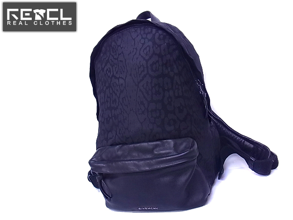 実際に弊社で買取させて頂いたGIVENCHY/ジバンシィ[8万↑]レオパード柄 リュックサック 黒