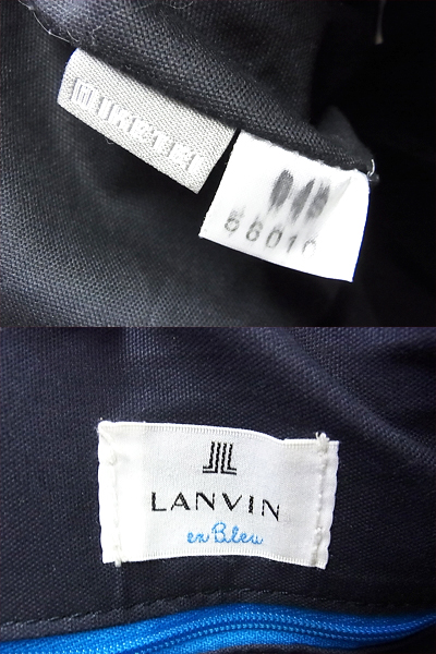 実際に弊社で買取させて頂いたLANVIN/ランバン 560103 2WAYデッキトートバッグ/ショルダー 黒の画像 9枚目