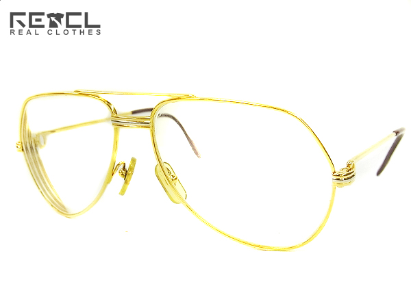 実際に弊社で買取させて頂いたCartier／カルティエ メガネフレーム/度入り ティアドロップ