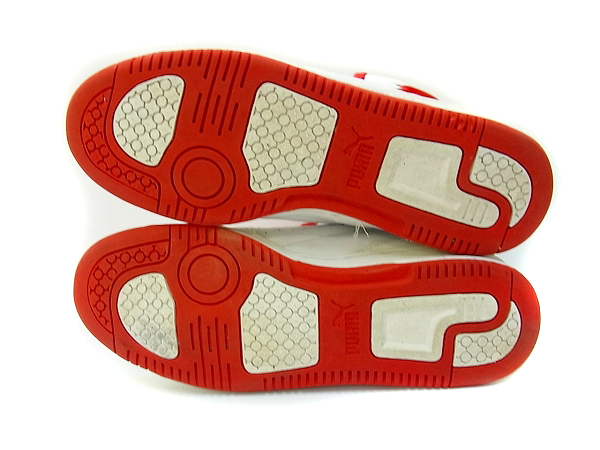 実際に弊社で買取させて頂いたPUMA/プーマ プーマキャットハイカットスニーカー 赤×白/27.5の画像 4枚目