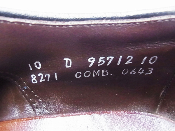 実際に弊社で買取させて頂いたALLEN EDMONDS/アレンエドモンド ビジネスシューズ/革靴 10Dの画像 6枚目