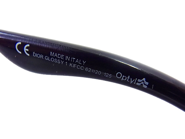 実際に弊社で買取させて頂いたChristian Dior/ディオール Glossy1 KIF CC サングラス 茶の画像 5枚目