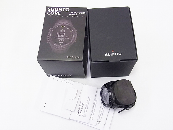 実際に弊社で買取させて頂いたSUUNTO CORE All Black SS014279010 オールブラック 腕時計の画像 1枚目