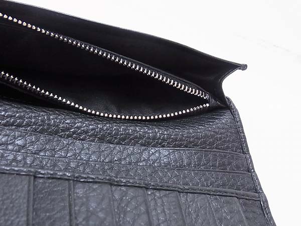 実際に弊社で買取させて頂いたBVLGARI/ブルガリ グレインカーフレザーロングウォレット 33402の画像 5枚目