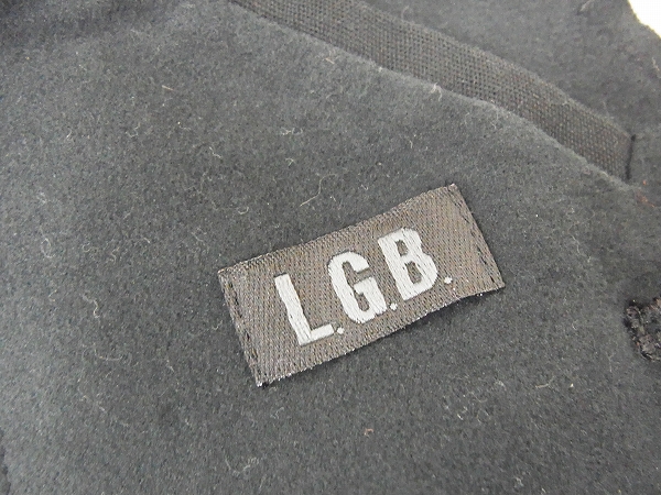 実際に弊社で買取させて頂いたL.G.B/ルグランブルー カットオフロングベスト ブラック/2の画像 3枚目