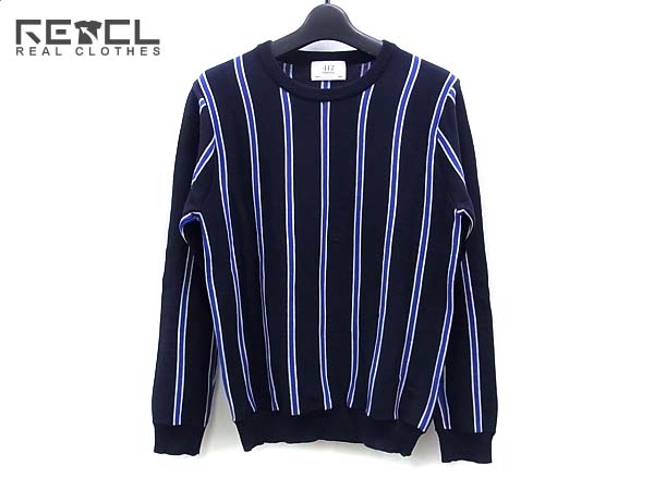 実際に弊社で買取させて頂いた417byEDIFICE/エディフィス ボーダー/クルーネックニット S