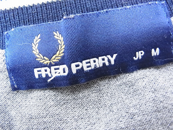 実際に弊社で買取させて頂いたFRED PERRY/フレッドペリー ブレザー風/刺繍入りカーディガン/Mの画像 2枚目