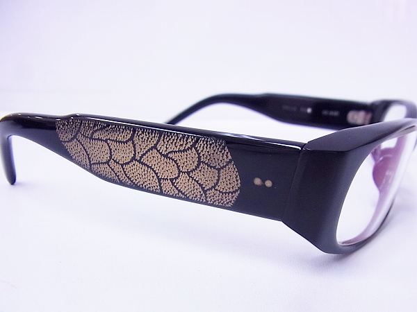 実際に弊社で買取させて頂いたspec espace 西野正美 手仕事 ES-8031 黒縁めがね/フレームの画像 6枚目