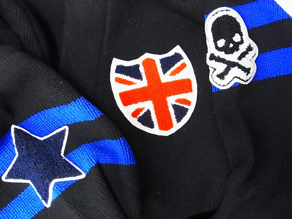 実際に弊社で買取させて頂いたHYDROGEN/ハイドロゲン ユニオンジャックワッペンカーディガンMの画像 5枚目