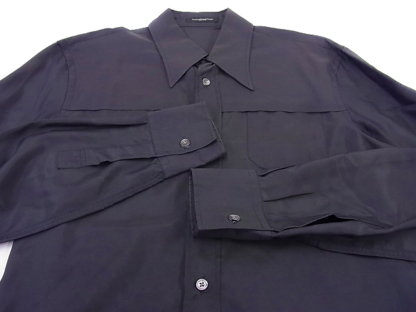 実際に弊社で買取させて頂いたCoSTUME NATIONAL/コスチューム ナショナル シャツ黒 85574/44の画像 4枚目