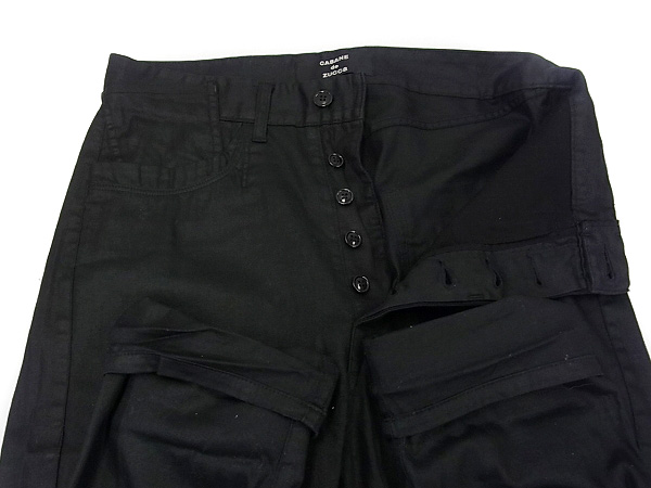 実際に弊社で買取させて頂いたCABANE de ZUCCa/カバンドズッカ コットンパンツ 黒 灰/2点setの画像 5枚目