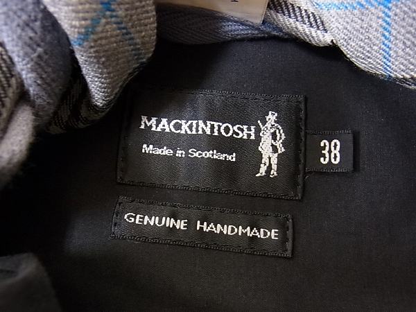 実際に弊社で買取させて頂いたMACKINTOSH/マッキントッシュ ステンカラーコート ブラック/38の画像 6枚目