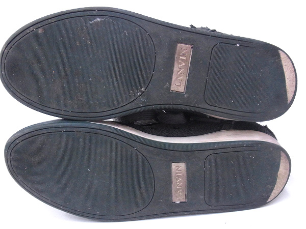 実際に弊社で買取させて頂いたLANVIN/ランバン サイドジップ ハイカットスニーカー/9の画像 2枚目