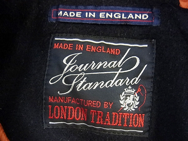 実際に弊社で買取させて頂いたJOURNAL STANDARD×LONDON TRADITION ダッフルコート 黒系 Mの画像 4枚目