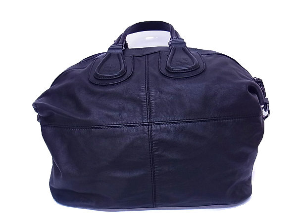 実際に弊社で買取させて頂いたGIVENCHY/ジバンシィ ナイチンゲールバッグ 羊革 ブラックの画像 1枚目