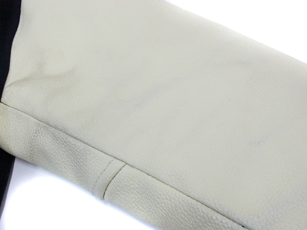 実際に弊社で買取させて頂いたFAT/エフエーティー 10TH 袖レザーメルトンスタジャン/TITCHの画像 6枚目