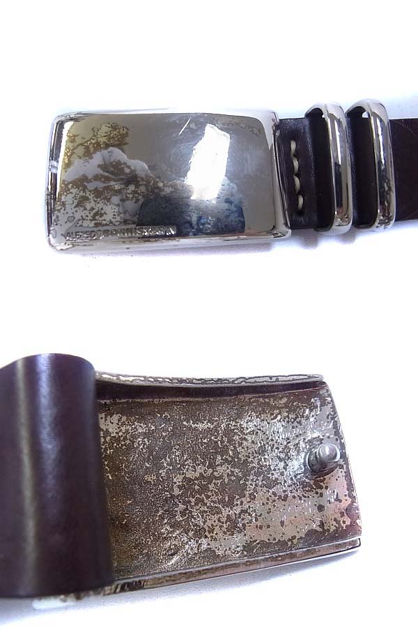 実際に弊社で買取させて頂いたアルフレッドバニスターイン ベルト スタンダードバックル 茶の画像 2枚目