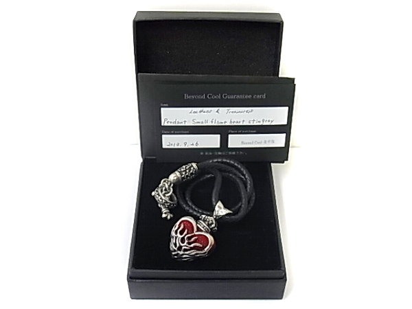 実際に弊社で買取させて頂いたレザーズ＆トレジャーズ[ギャラ付]フレイムハート ネックレスの画像 6枚目