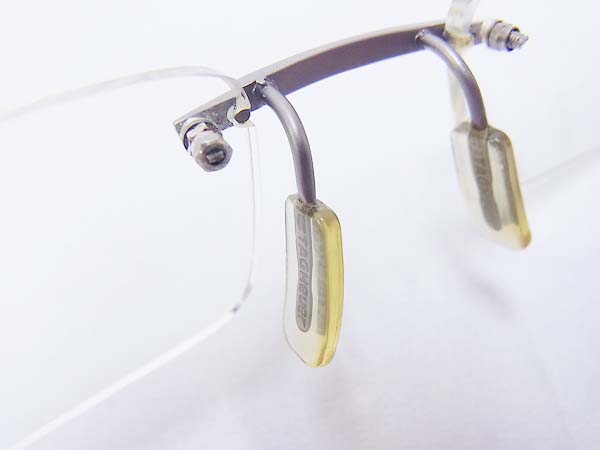 実際に弊社で買取させて頂いたTAG HEUER/タグホイヤー メガネフレーム/度入り 茶 TH3102の画像 4枚目