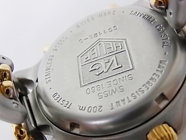 実際に弊社で買取させて頂いたTAG HEUER/タグホイヤー セナモデル デジアナ腕時計 CG1122の画像 3枚目