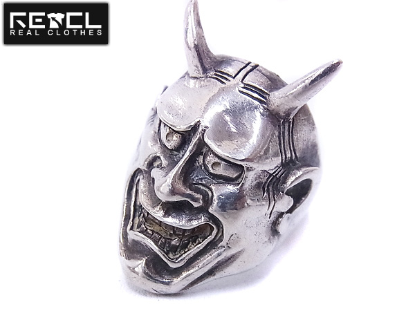 実際に弊社で買取させて頂いたCRAZY PIG DESIGNS/クレイジーピッグ 般若リング シルバー 18号