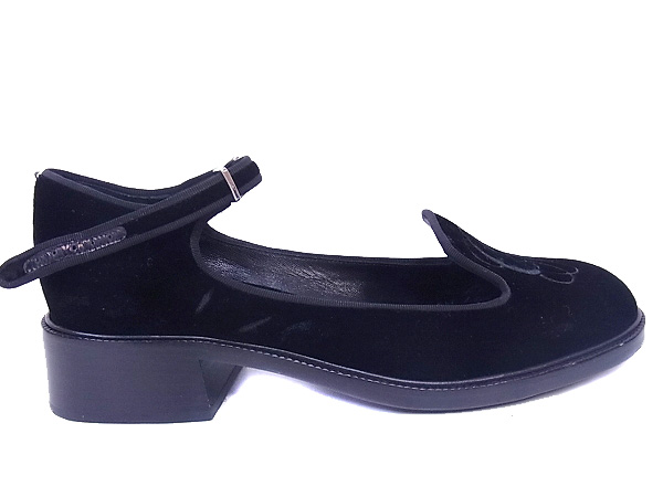 実際に弊社で買取させて頂いたGIORGIO ARMANI/ジョルジオアルマーニ パンプス ブラック/36.5の画像 4枚目