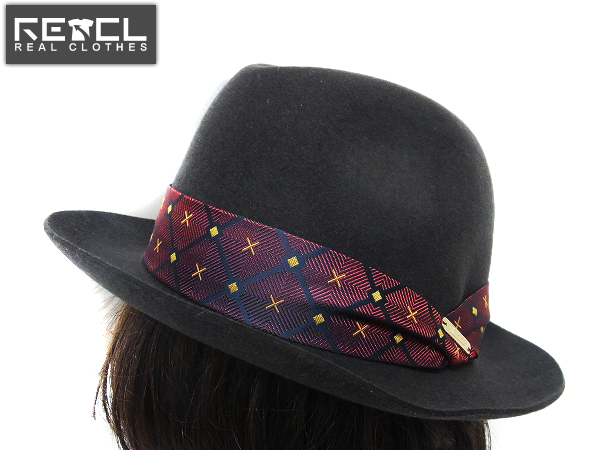 実際に弊社で買取させて頂いた【未使用】BORSALINO/ボルサリーノ 中折れ帽/兎ファーハット