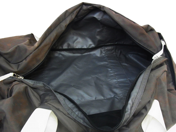 実際に弊社で買取させて頂いたHEAD PORTER/ヘッドポーター 旅行鞄/シャチボストンバッグ 茶白の画像 2枚目