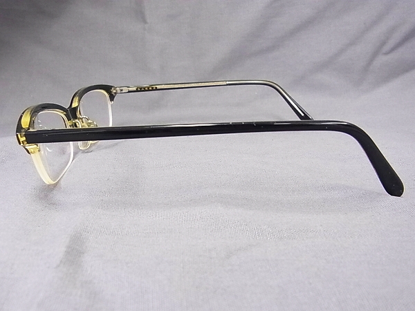 実際に弊社で買取させて頂いた白山眼鏡店 度入り眼鏡/メガネフレーム ハーフリム ブラックの画像 2枚目