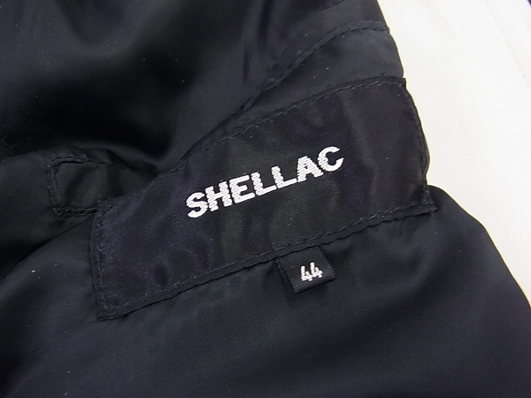 実際に弊社で買取させて頂いたSHELLAC/シェラック レザーダブルライダースジャケット/44の画像 2枚目