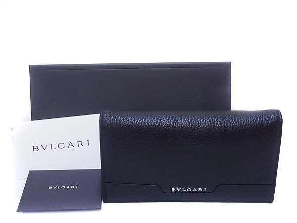 実際に弊社で買取させて頂いたBVLGARI/ブルガリ グレインカーフレザーロングウォレット 33402の画像 6枚目