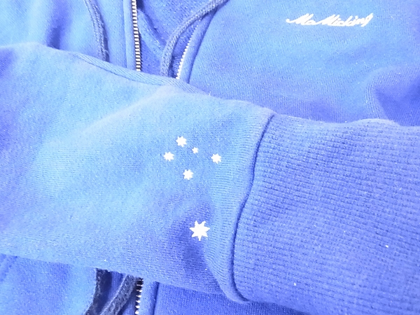 実際に弊社で買取させて頂いたLITHIUM HOMME/リチウムオム 星刺繍入り ジップパーカー/46の画像 4枚目