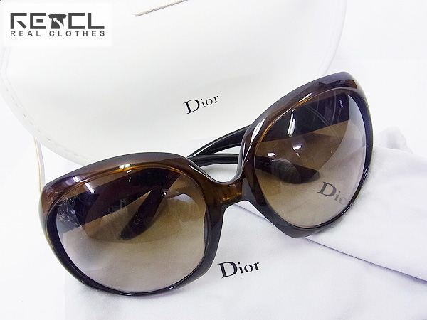 実際に弊社で買取させて頂いたChristian Dior/ディオール Glossy1 KIF CC サングラス 茶