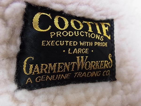 実際に弊社で買取させて頂いたCOOTIE/クーティー 13AW ボアランチジャケット ブラック/Lの画像 2枚目