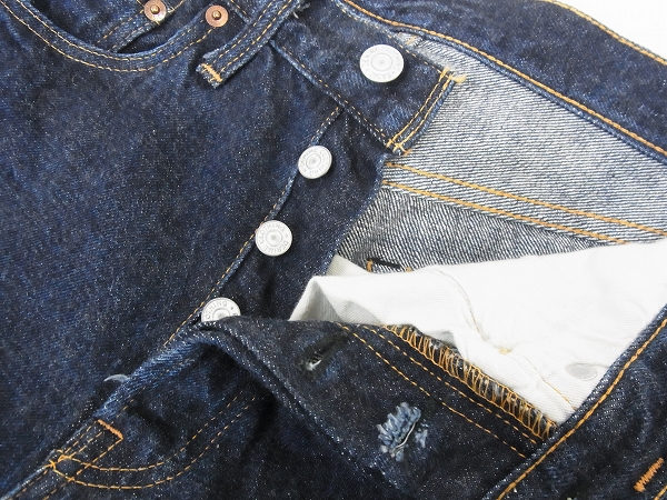 実際に弊社で買取させて頂いたDenime/ドゥニーム ボタンフライ仕様ストレートデニムパンツ/31の画像 2枚目