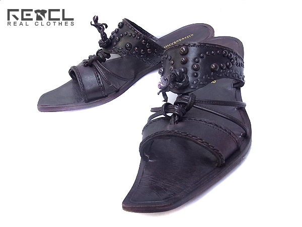 実際に弊社で買取させて頂いたalfredBANNISTER/アルフレッドバニスター サンダル 茶系/42