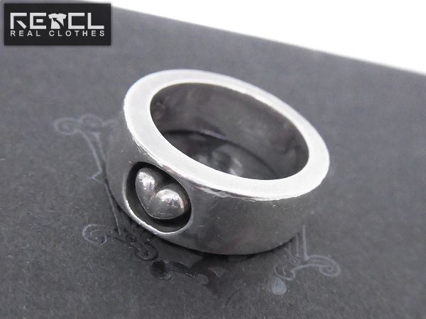 実際に弊社で買取させて頂いたトラヴィスワーカー ダブルクロスハートリング シルバー/12号