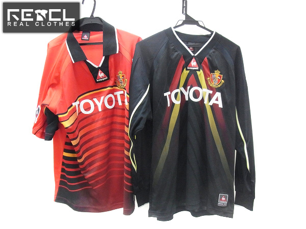 実際に弊社で買取させて頂いたルコックスポルティフ 名古屋グランパス ユニフォーム 2点SET