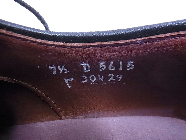 実際に弊社で買取させて頂いたAllen Edmonds/アレンエドモンズ パークアベニュー D5615/7.5の画像 5枚目
