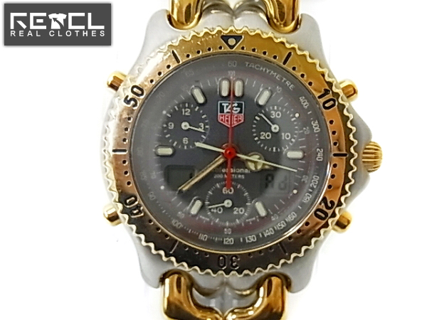 実際に弊社で買取させて頂いたTAG HEUER/タグホイヤー セナモデル デジアナ腕時計 CG1122