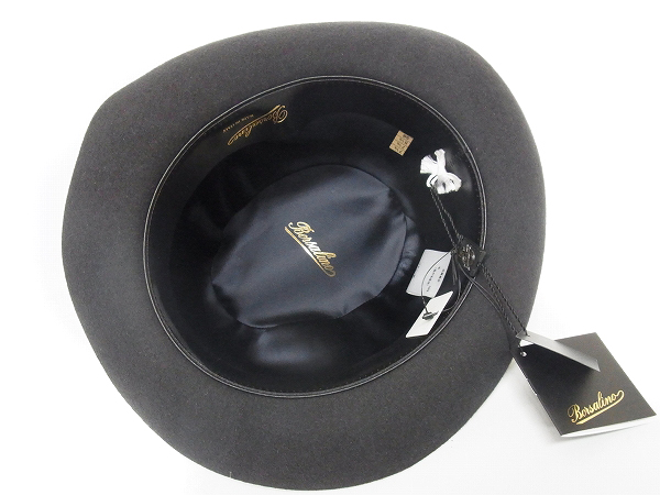 実際に弊社で買取させて頂いた【未使用】BORSALINO/ボルサリーノ 中折れ帽/兎ファーハットの画像 3枚目