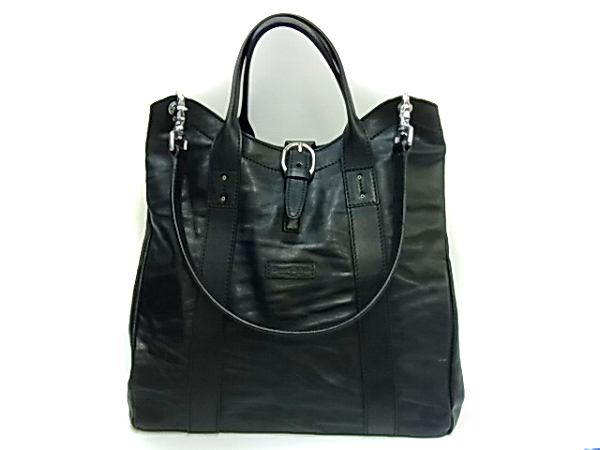 実際に弊社で買取させて頂いたダニエル＆ボブ×EDIFICE別注[9万↑]クロドーロレザーバッグ/黒の画像 1枚目