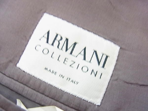 実際に弊社で買取させて頂いたARMANI COLLEZIONI/アルマーニ 上下セットアップスーツ 灰/46の画像 2枚目