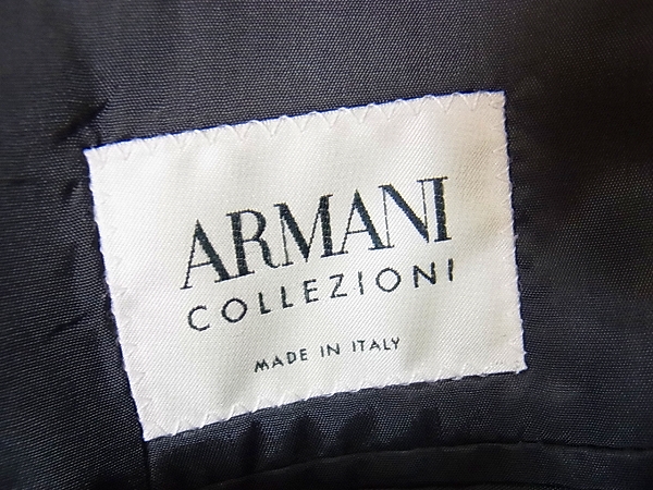 実際に弊社で買取させて頂いたARMANI COLLEZIONI/アルマーニ 上下セットアップスーツ/46の画像 2枚目