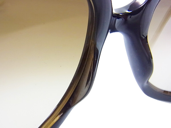実際に弊社で買取させて頂いたChristian Dior/ディオール Glossy1 KIF CC サングラス 茶の画像 3枚目