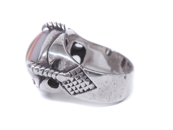 実際に弊社で買取させて頂いたCRAZY PIG/クレイジーピッグ FOUR CLAW EYES/義眼リング/20号の画像 2枚目