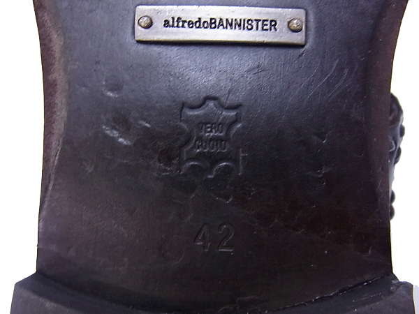 実際に弊社で買取させて頂いたalfredBANNISTER/アルフレッドバニスター サンダル 茶系/42の画像 6枚目