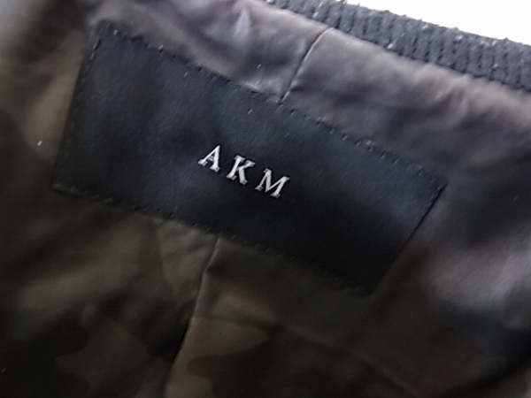 実際に弊社で買取させて頂いたAKM/エイケイエム 15AW ライダースジャケット 黒/B077-COW016/Mの画像 2枚目