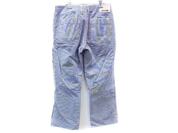 実際に弊社で買取させて頂いたFACTOTUM/ファクトタム ヒッコリーストレートワークパンツ 29の画像 1枚目